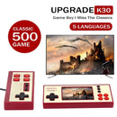 Portable Mini Retro with 500 Games Inch IPS HD