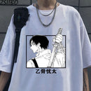 Camiseta Yuta Okkotsu estilo Harajuku Anime JJK