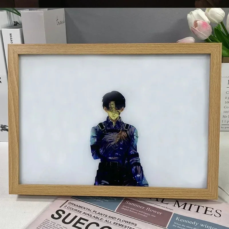 Quadro com pintura luminosa Anime Ataque em tita