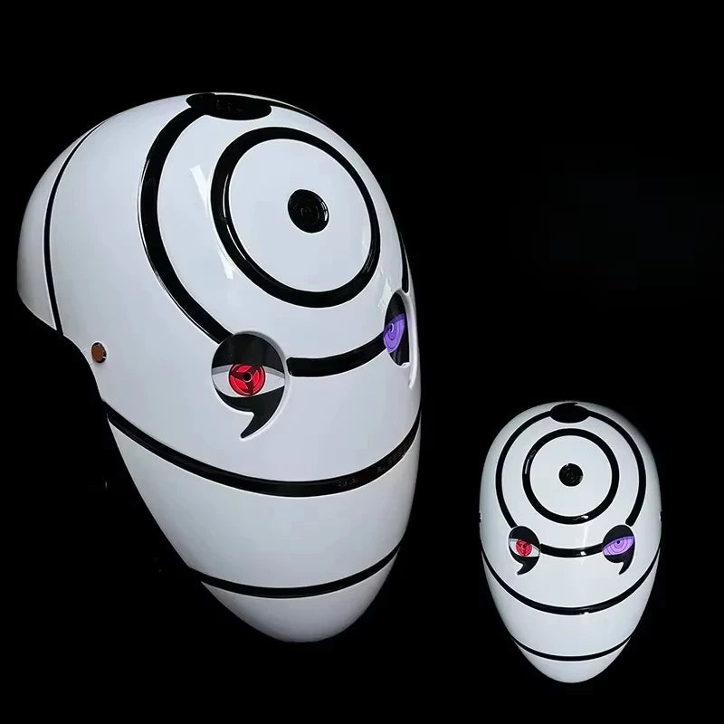 Mascara tobi obito ninja akatsuki com led Anime Naruto