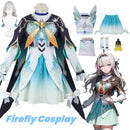 Jogo honkai star rail firefly cosplay traje vestido uniforme peruca conjunto completo ternos uniforme firefly cosplay peruca traje adereços