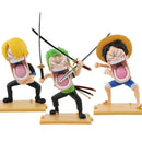 Action figure Sanji, Monkey D, Luffy, Roronoa, Zoro, Anime One Piece 15 com