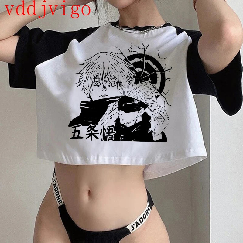 Camiseta gojo satoru, yuji itadori Anime jujutsu kaisen