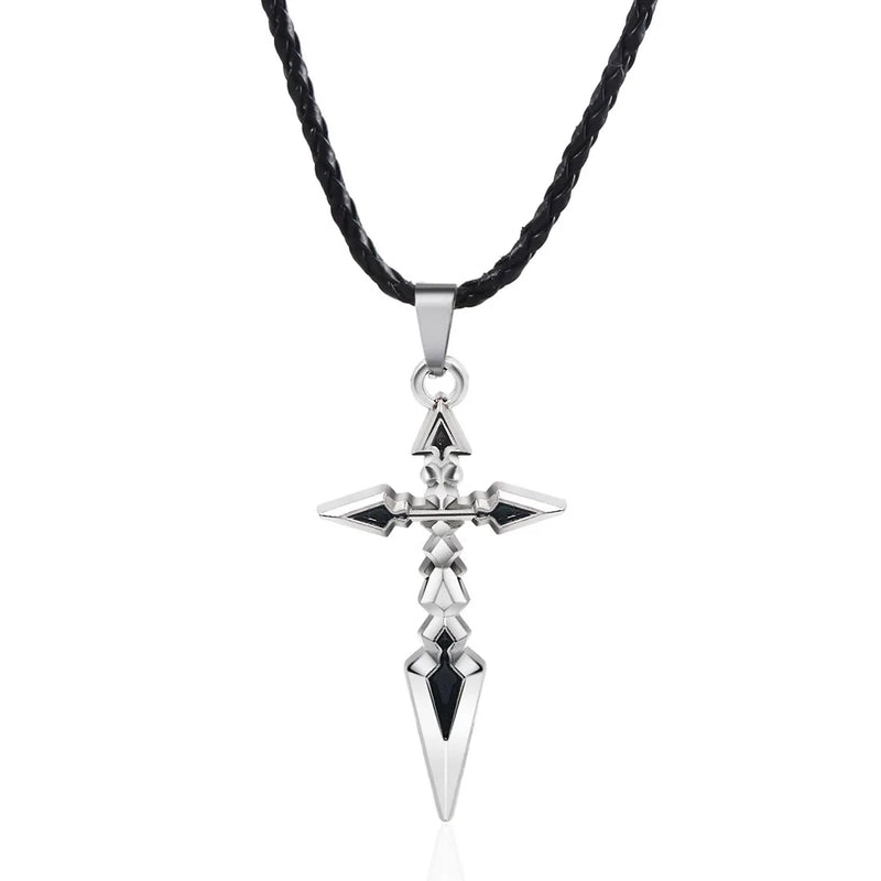 Colar Cruz Pingente Sabre Altólia Pandragong Anime Fate Stay Night Colar Zero