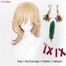 Peruca Kaveh Anime Genshin Impact, 50cm