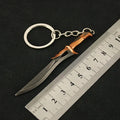 Valorant corpo a corpo reaver 2.0 karambit chaveiro para homem jogo periférico m4 samurai punhal modelo metal chaveiro pingente jóias presente