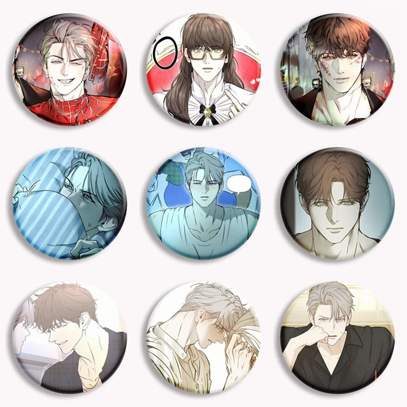 Broche de botão, Projeto Nerd,BL Manhwa