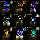 Pokeball Pikachu, Gengar, Mew, Mewtwo, Lamp Base, 3D Crystal Ball