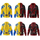 Jaqueta Traje Wolverine e Deadpool Masculino com ziper