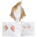 Peruca Gorou com orelhas Game Genshin Impact