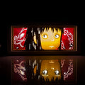 Luminária de luz em papel diversos anime