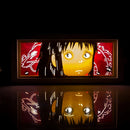 Luminária de luz em papel diversos anime