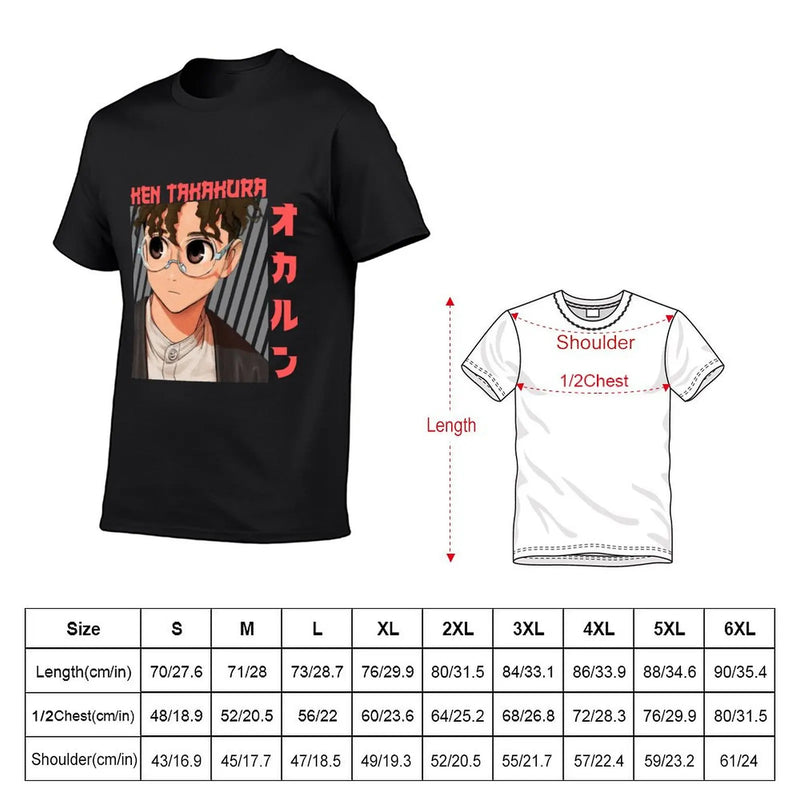 Camiseta Dandadan Okarun masculina, roupas anime de Ken Takakura, nova edição, sublime, grande e alta, camisetas masculinas