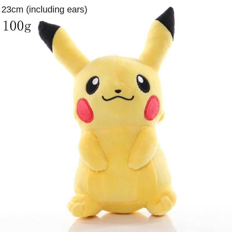 Pelúcia Pikachu, Charmander, Squirtle, Bulbasaur, Jigglypuff, Eevee, Snorlax, Lapras, Anime Pokemon 20cm