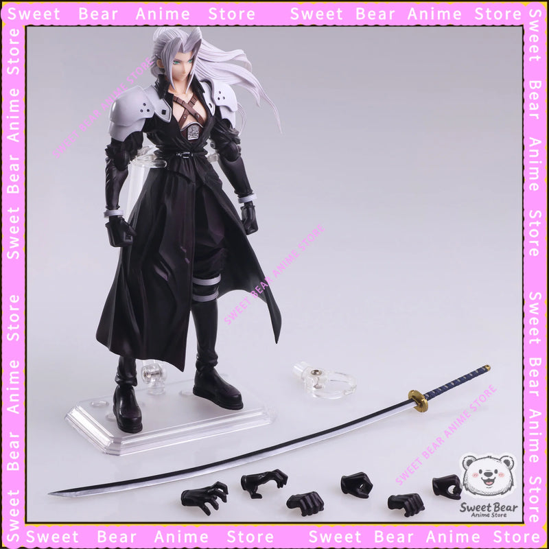 Em estoque quadrado enix final fantasia vii BRING ARTS Sephiroth figura de ação anime modelo brinquedos da moda boneca de mesa colecionáveis