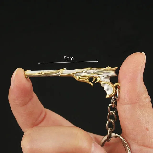 Valorant corpo a corpo reaver 2.0 karambit chaveiro para homem jogo periférico m4 samurai punhal modelo metal chaveiro pingente jóias presente