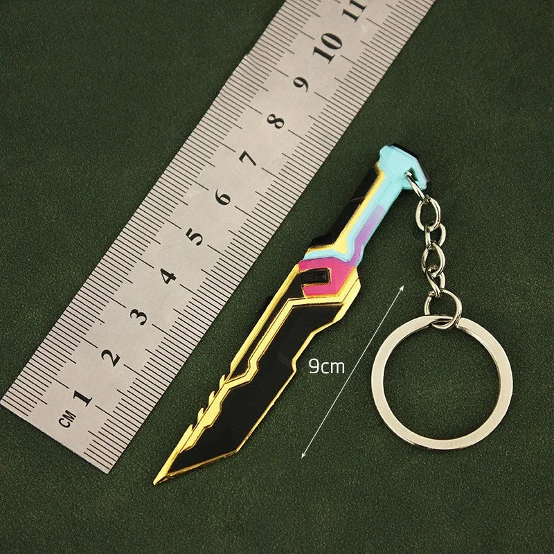 chaveiro karambit faca llavero metal Game Valorant