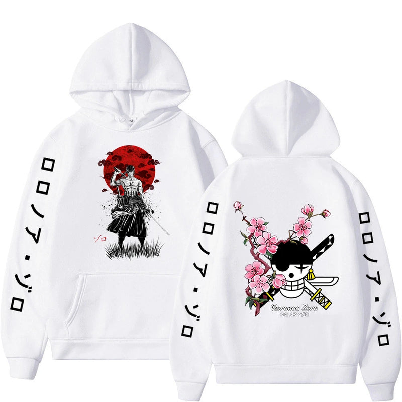 Moletom Anime One piece, Luffy, Roronoa, Zoro, Sanji, Estilo Harajuku, 1 peça