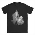 Camiseta Gandalf empurra gollumed em um carrinho de compras Filme O Senhor dos Anéis