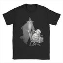 Camiseta Gandalf empurra gollumed em um carrinho de compras Filme O Senhor dos Anéis