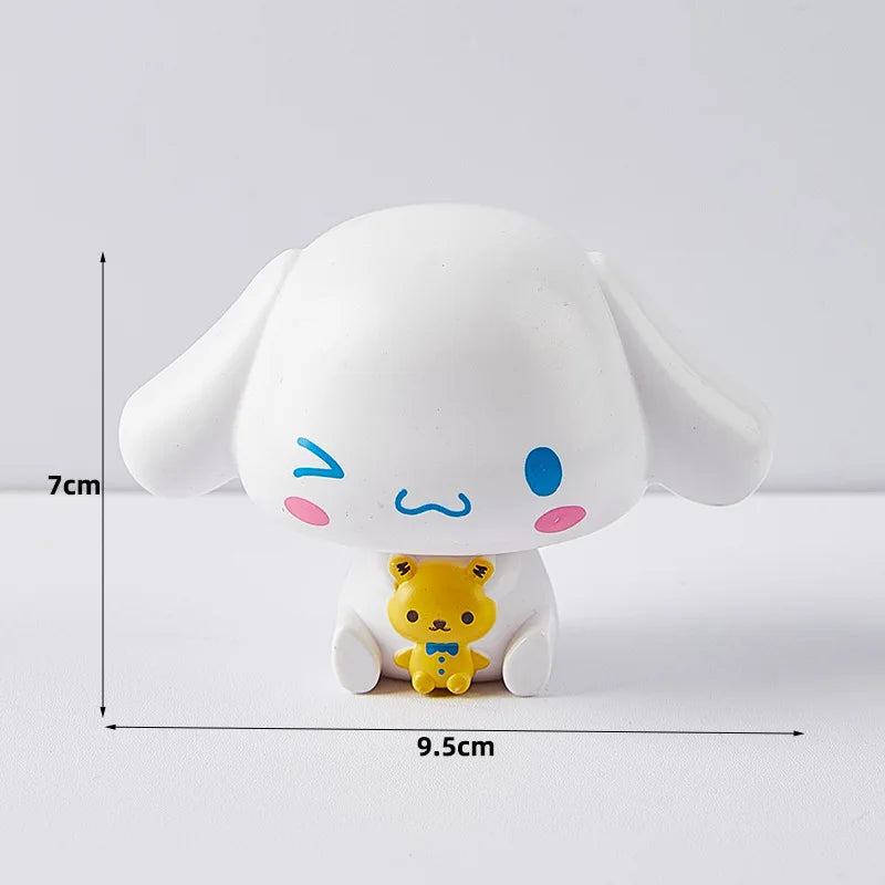 Action figure Cute DIY Cake Topper Anime Cinnamoroll Kuromi 8cm
