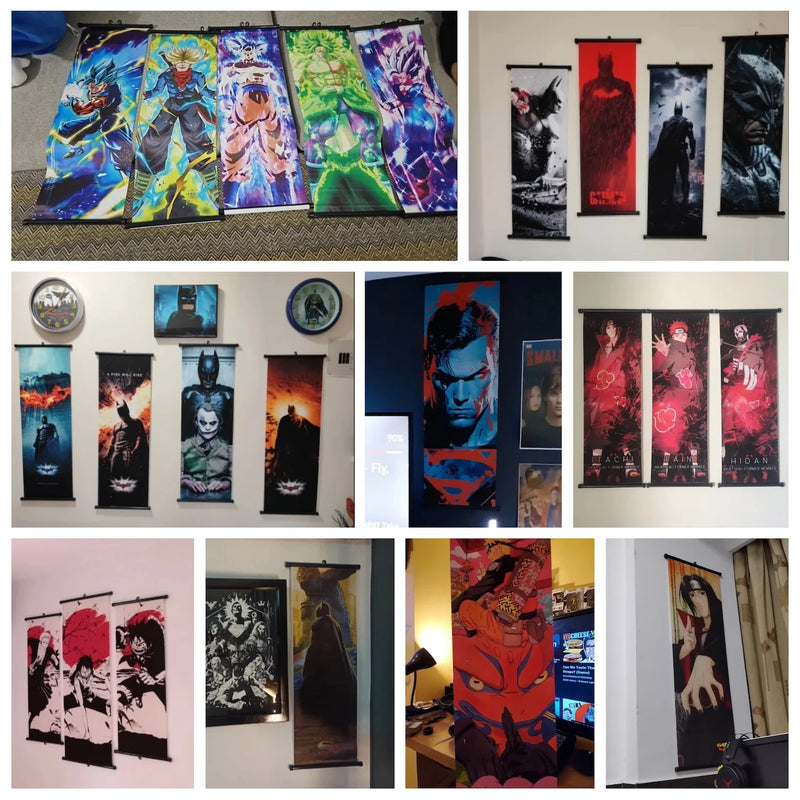 Quadro dos membros da Akatsuki do Anime Naruto