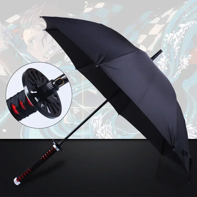 Guarda-chuva Katana Anime Demon Slayer, Tamanho Real