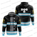 Moletom estilo Hoodie Harajuku Anime fire force