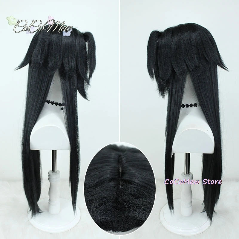 Peruca fatui harbinger Game genshin impacto, 80cm