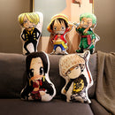 Pelucia Luffy, helicóptero, ás, roronoa, zoro, hastes Anime One piece 45cm