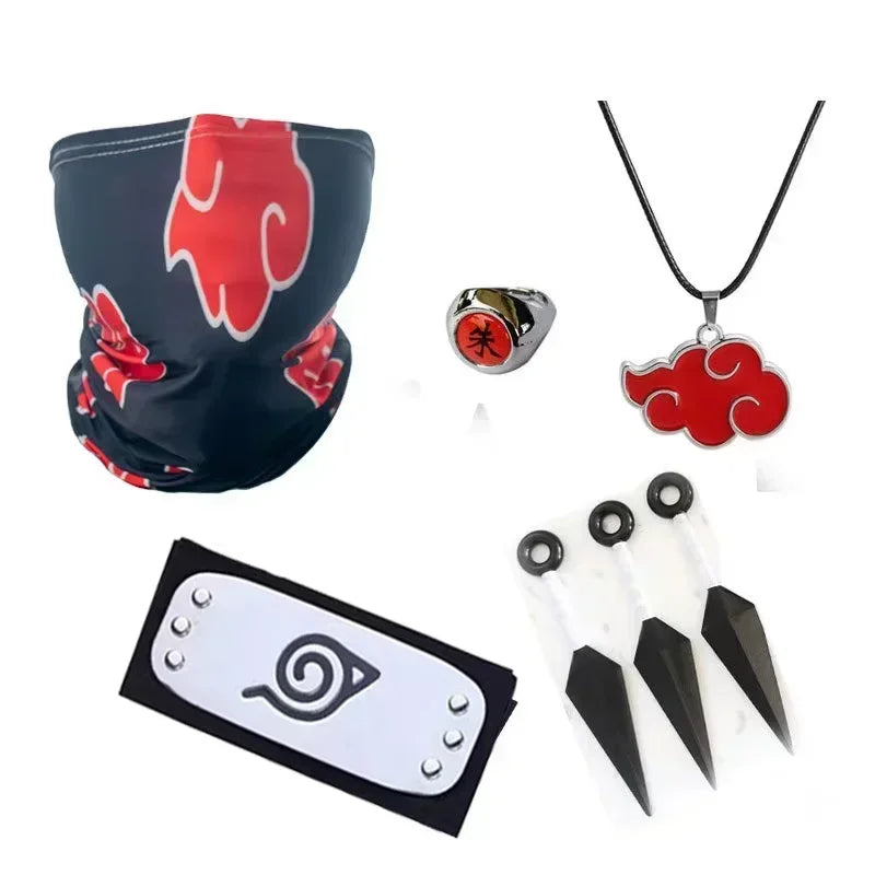 Acessórios Kakashi, Luvas, Máscara Kunai, Luvas Uchiha Anime Naruto