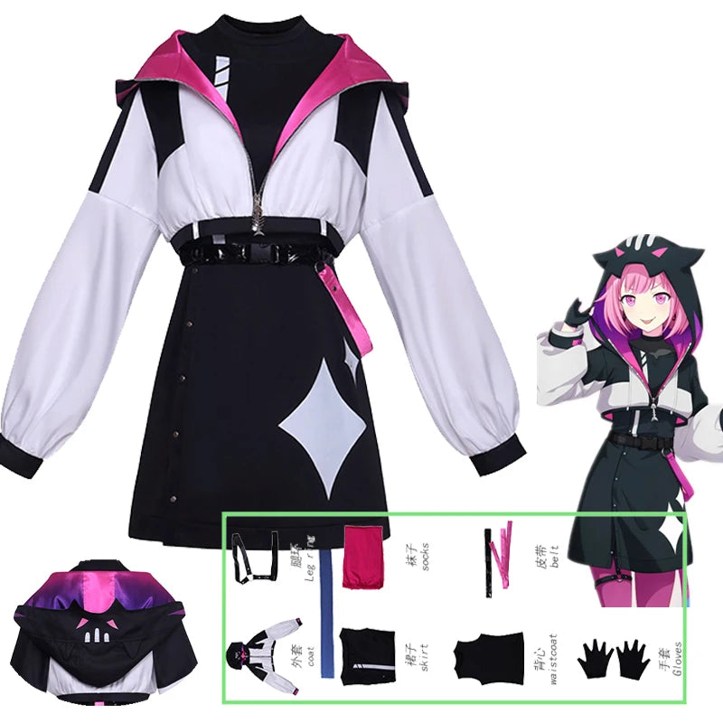 Cosplay Otori emu Versão Noite punk Anime Projeto SEKAI