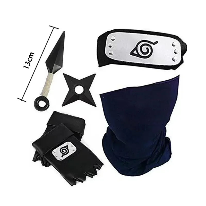 Acessórios Kakashi, Luvas, Máscara Kunai, Luvas Uchiha Anime Naruto