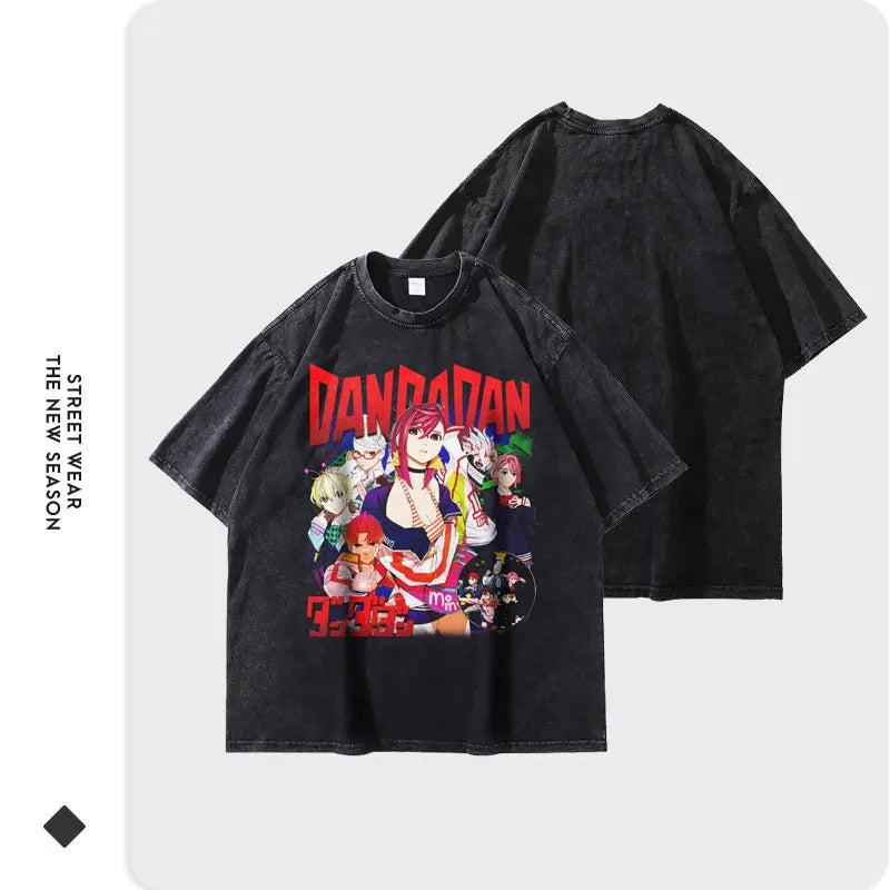 Camiseta ayase momo takakura ken Anime dandadan algodão