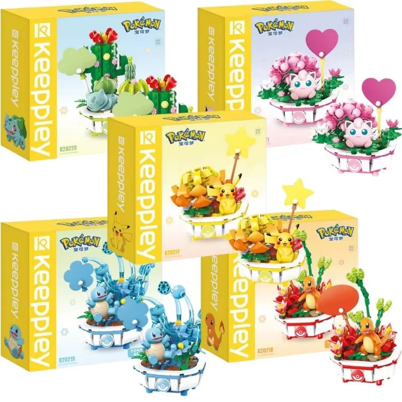 Lego Pokemon pikachu, charmander, squirtle, jigglypuff