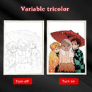 Quadro em led night Anime Demon Slayer :Kimetsu não Yaiba