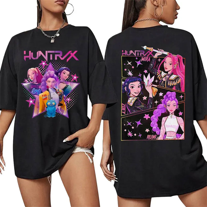 Camiseta Anime kpop huntrix Demon Hunters