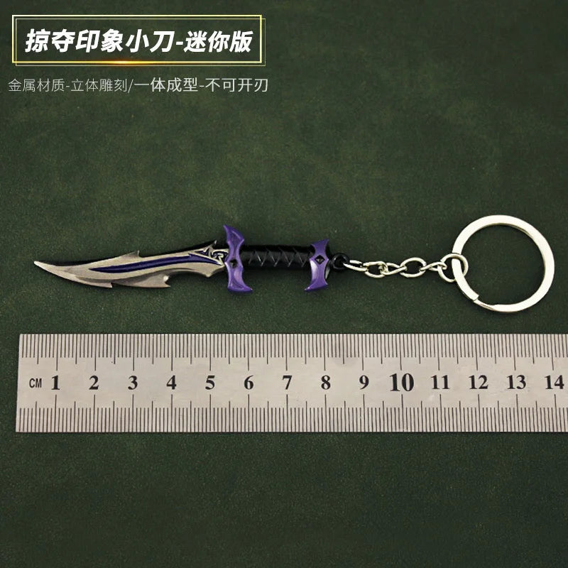 chaveiro karambit faca llavero metal Game Valorant