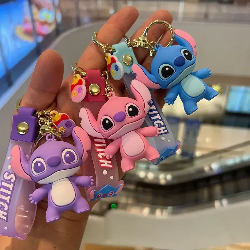 chaveiro mickey, stitch & xepa