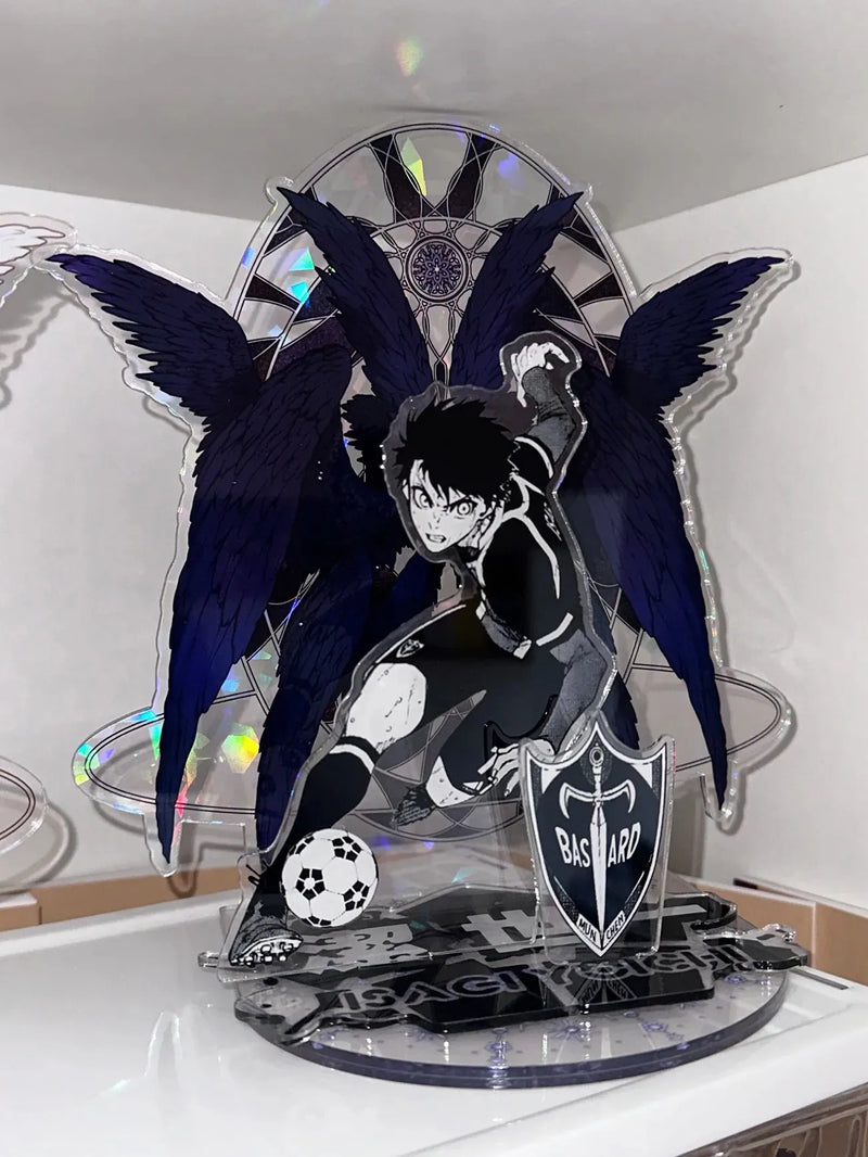 Isagi yoichi figuras de brinquedo acrílico suporte firefly anime modelo figura de ação ornamento crianças coleção bloqueio azul amigo presente