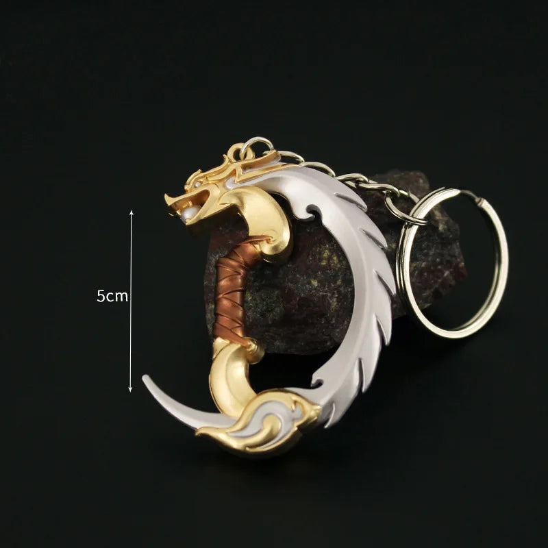 Valorant corpo a corpo reaver 2.0 karambit chaveiro para homem jogo periférico m4 samurai punhal modelo metal chaveiro pingente jóias presente