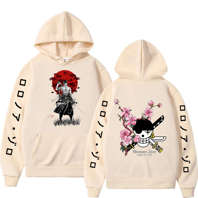 Moletom Anime One piece, Luffy, Roronoa, Zoro, Sanji, Estilo Harajuku, 1 peça