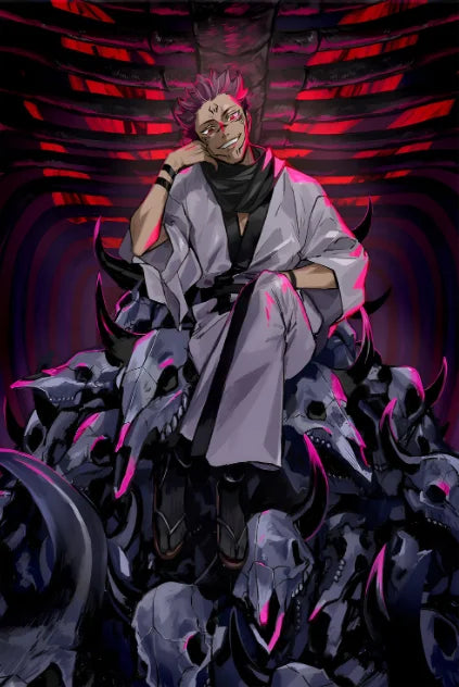 Japonês popular menino quadrinhos poster imprime fantasia escura escola batalha anime pintura em tela sala de estar menino decoração casa