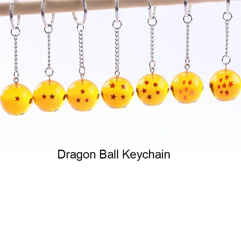 Chaveiro esfera do dragão Anime Dragon Ball 1-7, 2,7 cm
