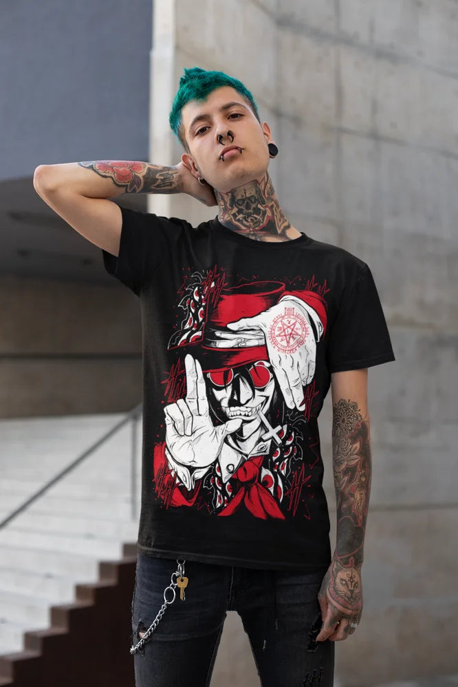 Camiseta Unisex Ultimate Vampiro Alucard Anime Hellsing