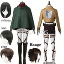 Cosplay Levi ackerman, mikasa,  eren, Hange Anime attack on titan