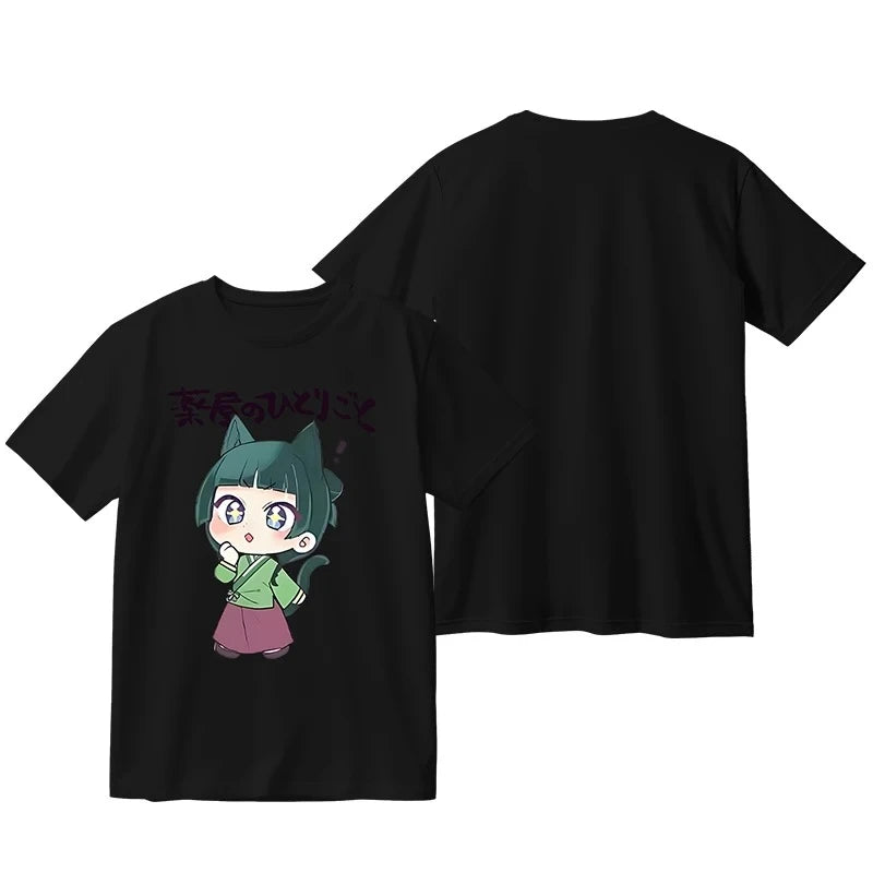 Verão anime o boticário diários oversized t camisa das mulheres dos homens o-pescoço manga curta engraçado tshirt maomao cosplay camisetas gráficas