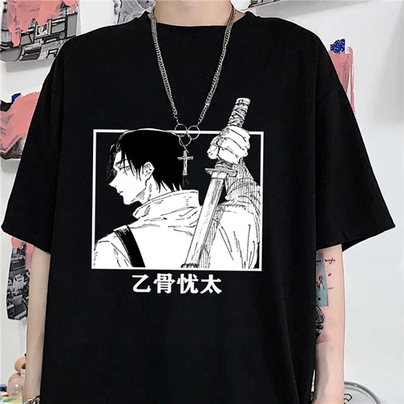 Camiseta Yuta Okkotsu estilo Harajuku Anime JJK