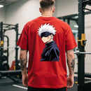 Camiseta de algodão respirável Spell Retreat Wutiao com estampas dinâmicas, conforto durante todo o dia, ideal para qualquer ocasião, fique fresco e moderno