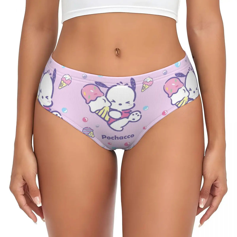 Calcinha Pochacco Estilo Kawaii